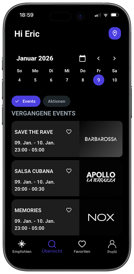 Out App Vorschau